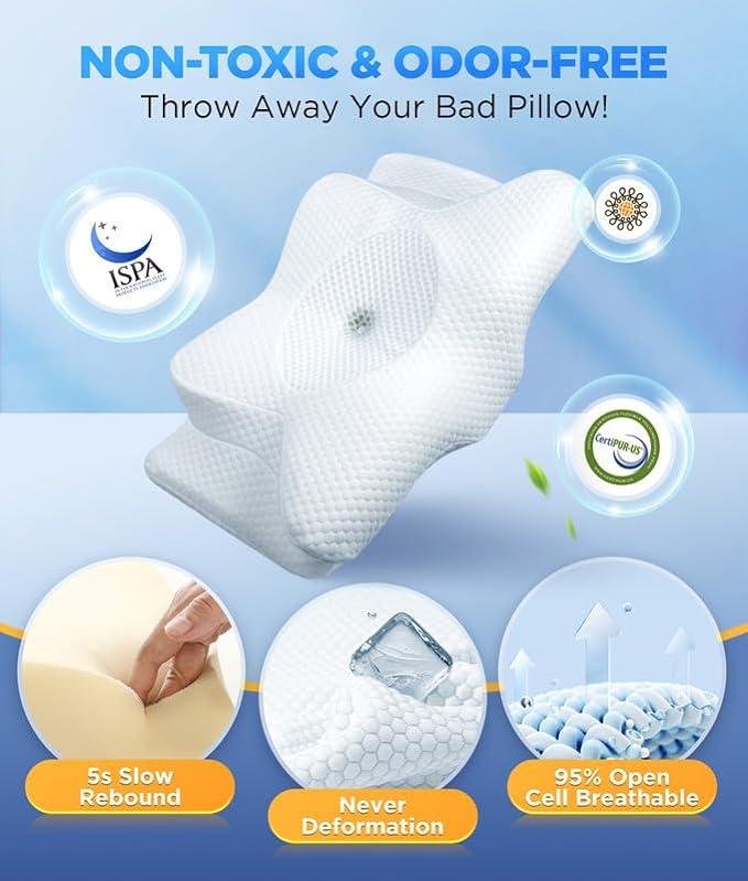 RestLabs™ Memory Foam Neck Pillow